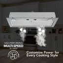 21-Inch Custom Range Hood Power Pack Insert w/ Easy Install System, 300 Max Blower CFM view 2