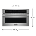 30" Built-In Convection Microwave Oven with Drop-Down Door view 3