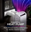 12,000 BTU Dual-Hose, Inverter Heat/Cool Portable Air Conditioner with Dehumidifier and Remote, White view 8