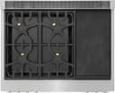 Dual Fuel Professional Range 36" Pro Grand Commercial Depth view 5