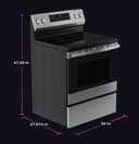 30” Smart Free-Standing Electric Convection Range with No Preheat Air Fry and EasyWash Oven Tray view 28