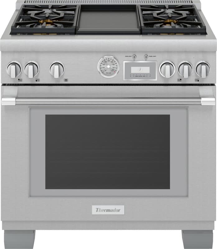 Gas Professional Range 36" Pro Grand Commercial Depth