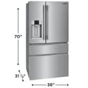 21 Cu. Ft. Counter-Depth 4-Door French Door Refrigerator view 3