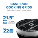 Professional 22 Charcoal 22-inch Kettle Grill with Cart view 3