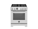 30 inch Dual Fuel Range, 4 Brass Burners, Electric Self-Clean Oven view 1