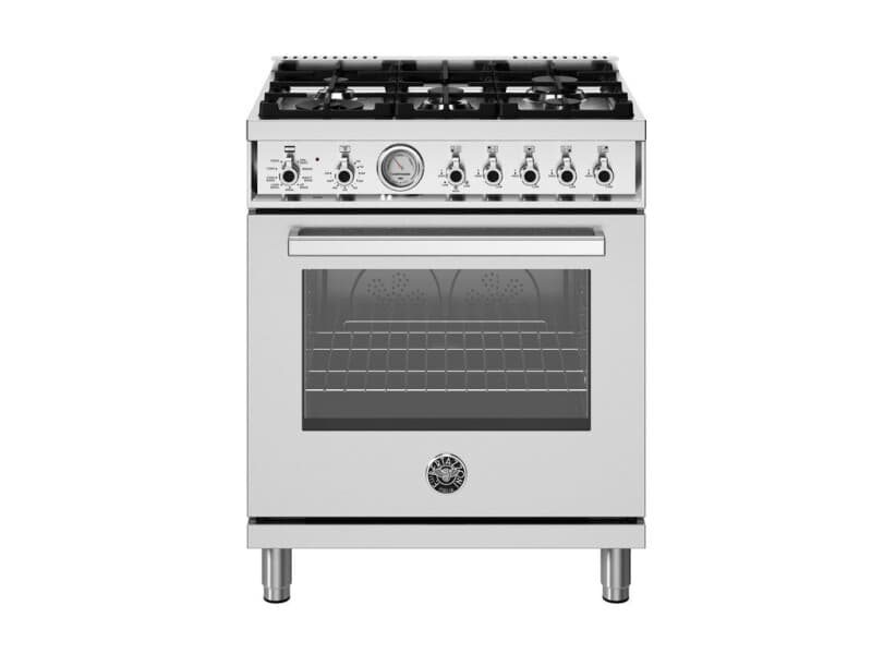 30 inch Dual Fuel Range, 5 Burners, Electric Oven