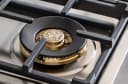 36 Drop-in Gas Cooktop 6 brass burners view 10