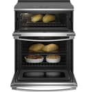 30" Smart Slide-In Electric Double Oven Convection Fingerprint Resistant Range view 3