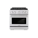 ZLINE 30 in. 4.2 cu. ft. Paramount Dual Fuel Range with 4 Burner DuoPro™ Cooktop and Electric Convection Oven in Stainless Steel (PSDR30) view 1