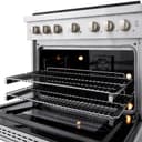 ZLINE 36 in. 5.2 cu. ft. Paramount Dual Fuel Range with 6 Burner DuoPro™ Cooktop and Electric Convection Oven in Stainless Steel (PSDR36) view 15
