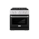 ZLINE 30 in. 4.2 cu. ft. Paramount Dual Fuel Range with 4 Burner DuoPro™ Cooktop and Electric Convection Oven with Black Matte Door (PSDR-BLM-30) view 1