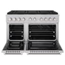 ZLINE 48 in. 6.7 cu. ft. Paramount Dual Fuel Range with 8 Burner DuoPro™ Cooktop and Dual Ovens in Satin Stainless Steel (PSDRS-48) view 21