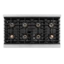 ZLINE Autograph Edition 48 in. 6.7 cu. ft. Paramount Dual Fuel Range with 8 Burner DuoPro™ Cooktop and Dual Ovens in Satin Stainless Steel and Polished Gold Accents (PSDRSZ-48-G) view 11