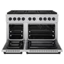 ZLINE Autograph Edition 48 in. 6.7 cu. ft. Paramount Dual Fuel Range with 8 Burner DuoPro™ Cooktop and Dual Ovens in Satin Stainless Steel and Matte Black Accents (PSDRSZ-48-MB) view 19