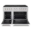 ZLINE 48 in. 6.7 cu. ft. Paramount Dual Fuel Range with 8 Burner DuoPro™ Cooktop and Dual Ovens with White Matte Doors (PSDR-WM-48) view 17
