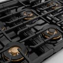 ZLINE Autograph Edition 36 in. 5.2 cu. ft. Paramount Dual Fuel Range with 6 Burner DuoPro™ Cooktop and Electric Convection Oven with White Matte Door and Matte Black Accents (PSDRZ-WM-36-MB) view 16