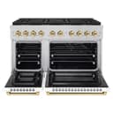 Autograph Edition 48 in. 6.7 cu. ft. Paramount Dual Fuel Range with 8 Burner DuoPro™ Cooktop and Dual Ovens with White Matte Doors and Polished Gold Accents view 17