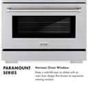 Autograph Edition 48 in. 6.7 cu. ft. Paramount Dual Fuel Range with 8 Burner DuoPro™ Cooktop and Dual Ovens with White Matte Doors and Matte Black Accents view 5