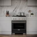 ZLINE 30 in. 4.2 cu. ft. Paramount Gas Range with 4 Burner DuoPro™ Cooktop and Convection Gas Oven with Black Matte Door (PSGR-BLM-30) view 20