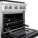 ZLINE 30 in. 4.2 cu. ft. Paramount Gas Range with 4 Burner DuoPro™ Cooktop and Convection Gas Oven with Black Matte Door (PSGR-BLM-30) view 15