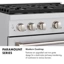 ZLINE 30 in. 4.2 cu. ft. Paramount Gas Range with 4 Burner DuoPro™ Cooktop and Convection Gas Oven with Black Matte Door (PSGR-BLM-30) view 7