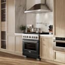 36 in. 5.2 cu. ft. Paramount Gas Range with 6 Burner DuoPro™ Cooktop and Convection Gas Oven with Black Matte Door view 9
