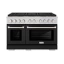 48 in. 6.7 cu. ft. Paramount Gas Range with 8 Burner DuoPro™ Cooktop and Dual Ovens with Black Matte Doors view 1