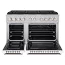 ZLINE 48 in. 6.7 cu. ft. Paramount Gas Range with 8 Burner DuoPro™ Cooktop and Dual Ovens in Satin Stainless Steel with White Matte Doors (PSGRS-WM-48) view 19