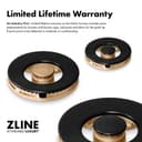 ZLINE Autograph Edition 30 in. 4.2 cu. ft. Paramount Gas Range with 4 Burner DuoPro™ Cooktop and Convection Gas Oven in Satin Stainless Steel with White Matte Door and Matte Black Accents (PSGRSZ-WM-30-MB) view 11