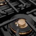 ZLINE Autograph Edition 48 in. 6.7 cu. ft. Paramount Gas Range with 8 Burner DuoPro™ Cooktop and Dual Ovens in Satin Stainless Steel with White Matte Doors and Matte Black Accents (PSGRSZ-WM-48-MB) view 18