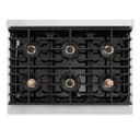 Autograph Edition 36 in. 5.2 cu. ft. Paramount Gas Range with 6 Burner DuoPro™ Cooktop and Convection Gas Oven with Black Matte Door and Polished Gold Accents view 10