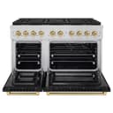 Autograph Edition 48 in. 6.7 cu. ft. Paramount Gas Range with 8 Burner DuoPro™ Cooktop and Dual Ovens with Black Matte Doors and Champagne Bronze Accents view 17