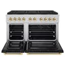 Autograph Edition 48 in. 6.7 cu. ft. Paramount Gas Range with 8 Burner DuoPro™ Cooktop and Dual Ovens with Black Matte Doors and Polished Gold Accents view 17