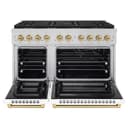 Autograph Edition 48 in. 6.7 cu. ft. Paramount Gas Range with 8 Burner DuoPro™ Cooktop and Dual Ovens with White Matte Doors and Champagne Bronze Accents view 17