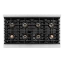 Autograph Edition 48 in. 6.7 cu. ft. Paramount Gas Range with 8 Burner DuoPro™ Cooktop and Dual Ovens with White Matte Doors and Matte Black Accents view 10