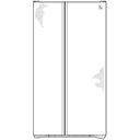 Counter-Depth 22.6 Cu. Ft. Stainless Side-By-Side Refrigerator view 9