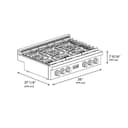 Autograph Edition 36 in. Paramount Gas Rangetop with 6 Burner DuoPro™ Cooktop view 8
