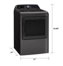 Ge Profile™ Energy Star® 7.4 Cu. Ft. Capacity Smart Aluminized Alloy Drum Electric Dryer With Sanitize Cycle And Sensor Dry view 18