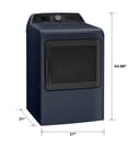 Ge Profile™ Energy Star® 7.3 Cu. Ft. Capacity Smart Electric Dryer With Steam And Washer Link view 3