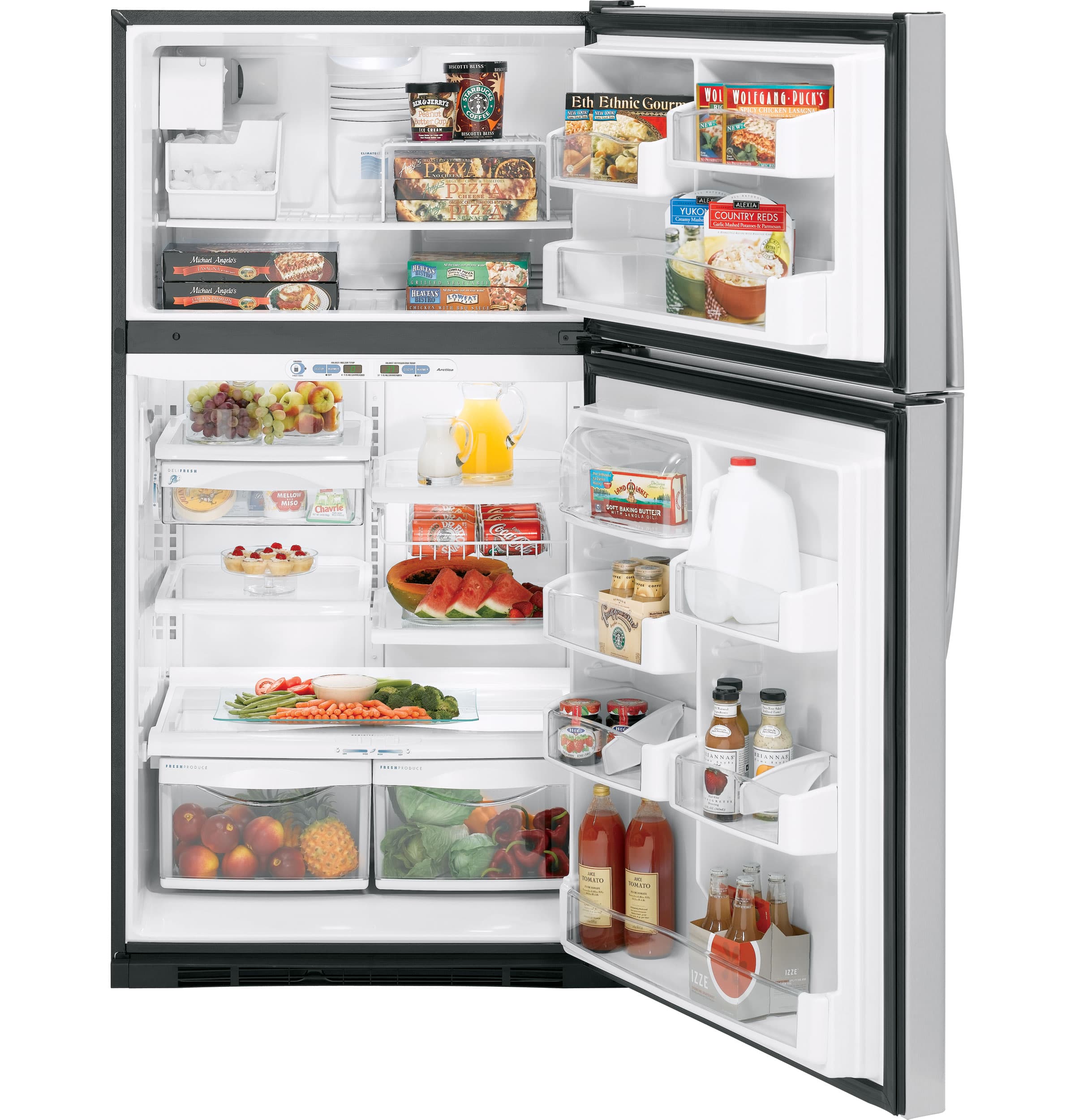21.7 Cu. Ft. Stainless Top-Freezer Refrigerator with Internal Dispenser