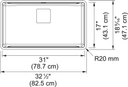 Pescara Undermount Sink view 2