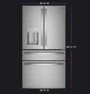 27.9 Cu. Ft. Smart Fingerprint Resistant 4-Door French-Door Refrigerator with Door In Door view 19