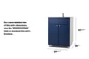 24" Wide Hand Wash Station view 10