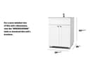 24" Wide Hand Wash Station view 9