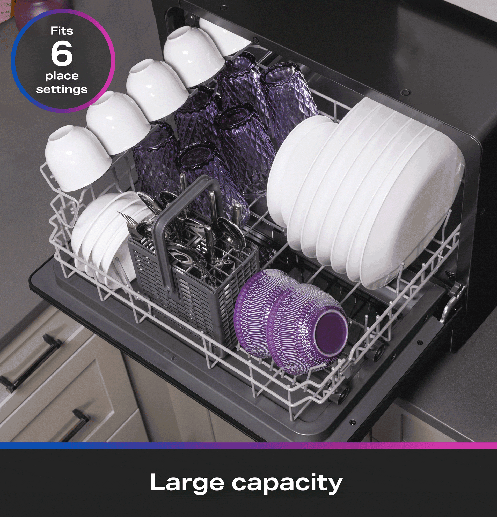 Smart Compact Dishwasher for Countertop or Built-In view 19