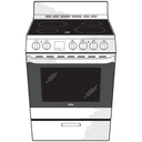 Haier Energy Star® 24" 2.9 Cu. Ft. Electric Range view 44