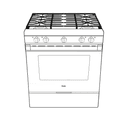 30" Smart Slide-In Gas Range with Convection30" Smart Slide-In Gas Range with Convection view 3