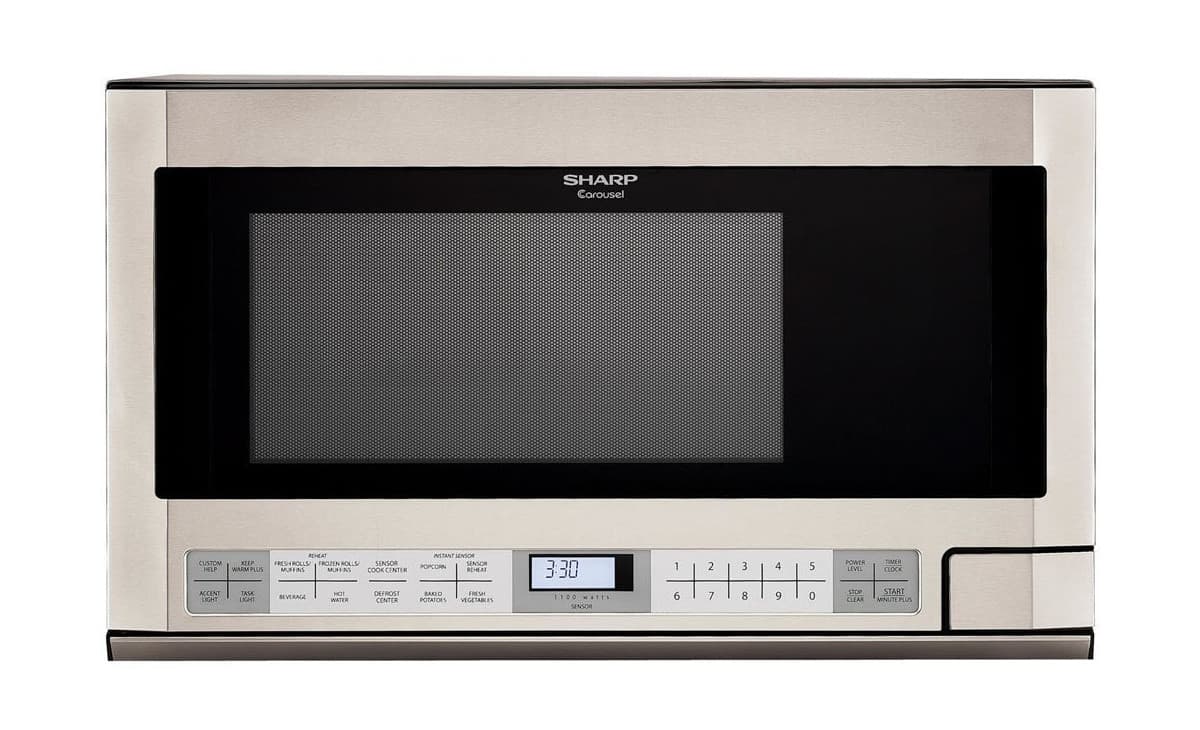 1.5 Cu. Ft. 1100w Stainless Steel Over-the-counter Carousel Microwave Oven
