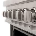24" 2.8 cu. ft. Dual Fuel Range with Gas Stove and Electric Oven view 2