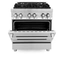 30" 4.0 cu. ft. Dual Fuel Range with Gas Stove and Electric Oven view 4